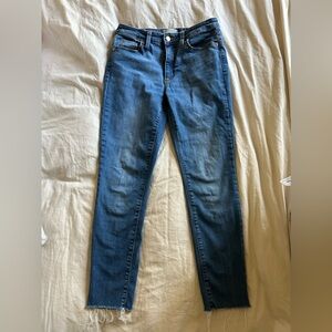 High rise skinny jeans